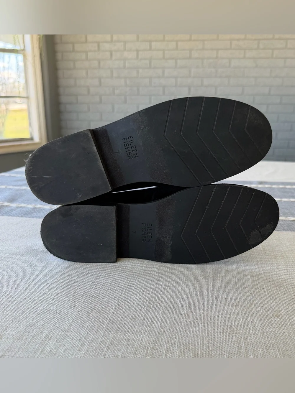 Eileen Fisher Demi 3 Flats Black Velvet Size 7